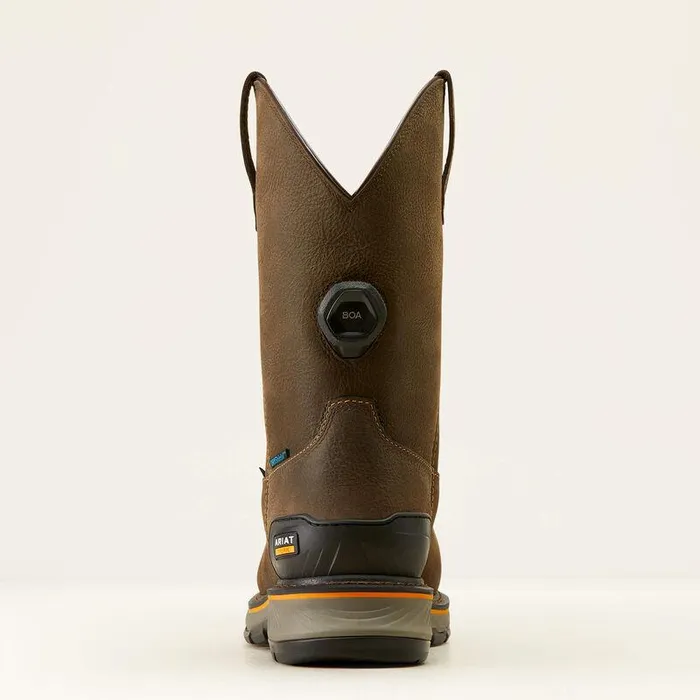 Men Work Boots Ariat Stump Jumper PullOn BOA Waterproof Composite Toe Work Boot Iron Coffee Men Work Boots Ariat Stump Jumper PullOn BOA Waterproof Composite Toe Work Boot Iron Coffee