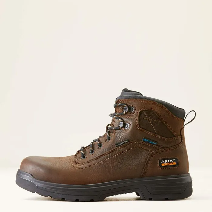 Men Work Boots Ariat Turbo 6quot Waterproof Carbon Toe Work Boot Rich Brown Men Work Boots Ariat Turbo 6quot Waterproof Carbon Toe Work Boot Rich Brown