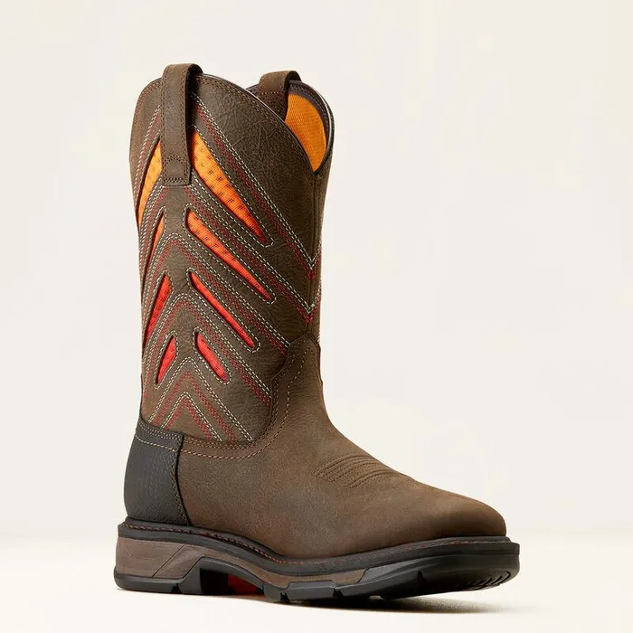 Men Work Boots Ariat WorkHog XT VentTEK Waterproof Work Boot Iron Coffeesunset Men Work Boots Ariat WorkHog XT VentTEK Waterproof Work Boot Iron Coffeesunset