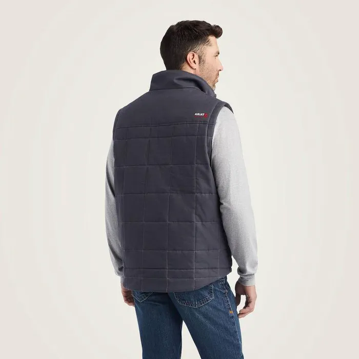 Men Workwear Ariat FR Crius Insulated Vest Iron Grey Men Workwear Ariat FR Crius Insulated Vest Iron Grey