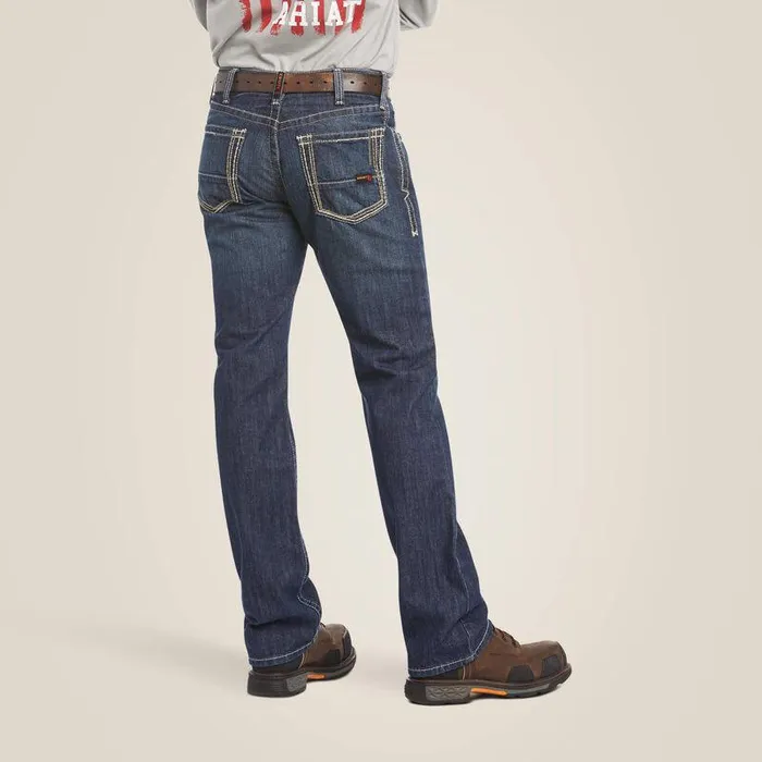 Men Workwear Ariat FR M4 Relaxed Boundary Boot Cut Jean Shale