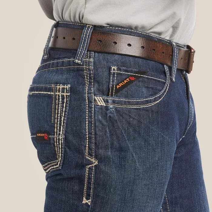 Men Workwear Ariat FR M4 Relaxed Boundary Boot Cut Jean Shale