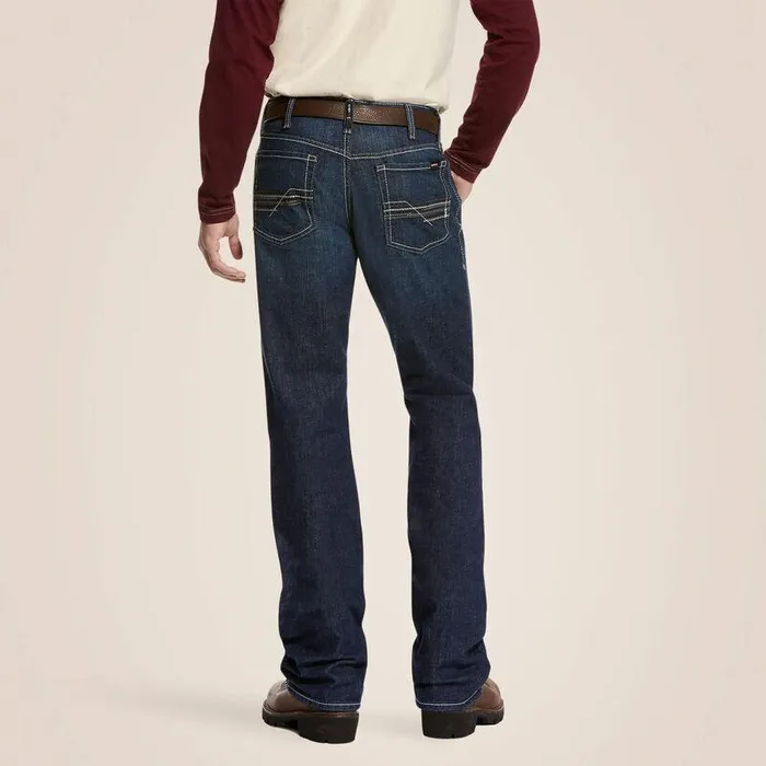 Men Workwear Ariat FR M4 Relaxed DuraStretch Lineup Stackable Straight Leg Jean Platinum
