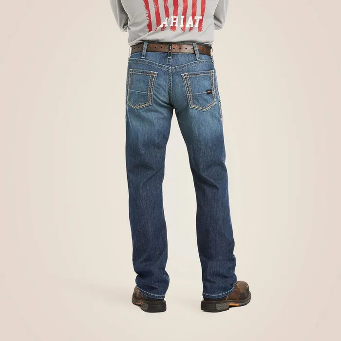 Men Workwear Ariat FR M4 Relaxed Stretch DuraLight Boundary Boot Cut Jean Bryce