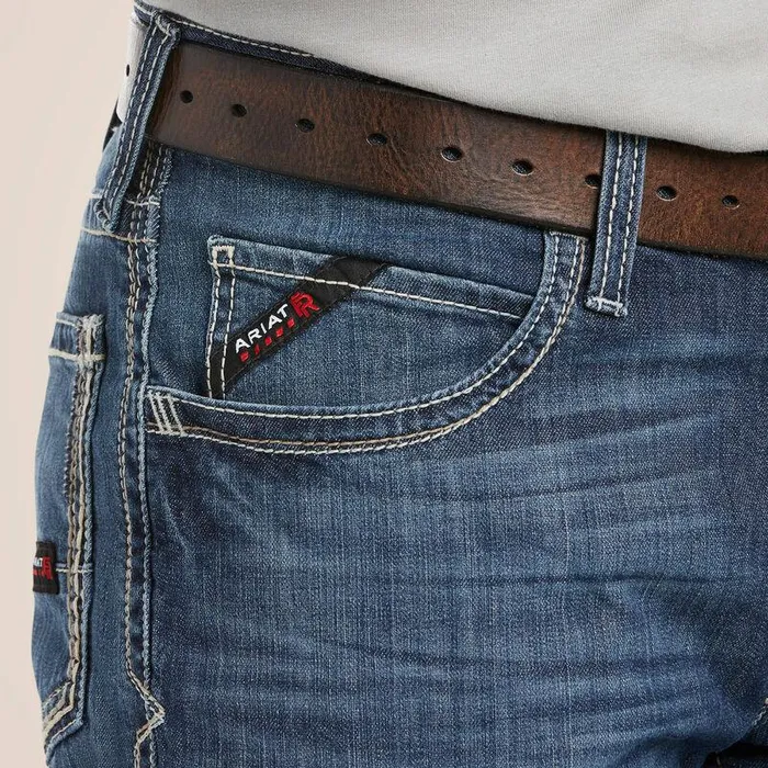 Men Workwear Ariat FR M4 Relaxed Stretch DuraLight Boundary Boot Cut Jean Bryce