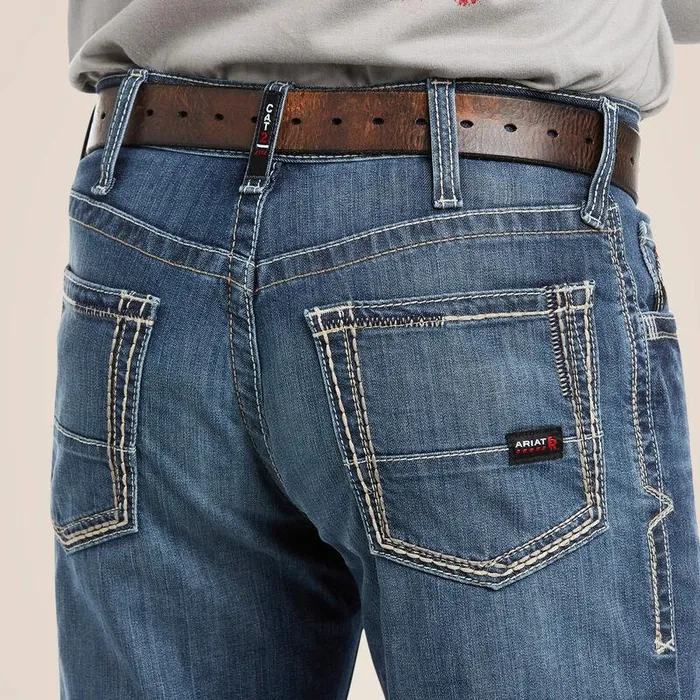 Men Workwear Ariat FR M4 Relaxed Stretch DuraLight Boundary Boot Cut Jean Bryce