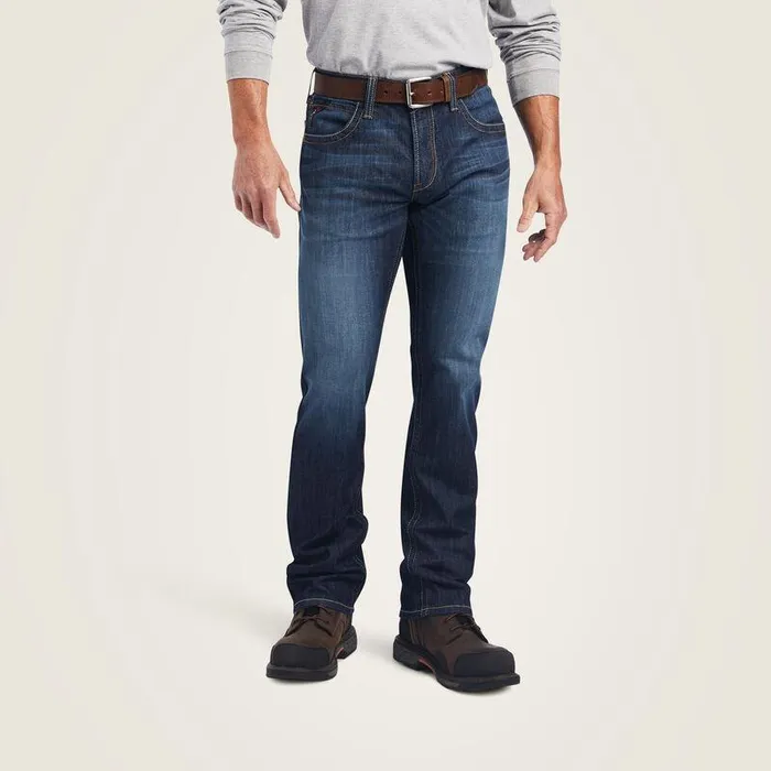 Men Workwear Ariat FR M5 Straight DuraLight Stretch Basic Straight Leg Jean Lassen