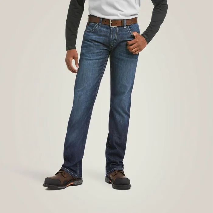Men Workwear Ariat FR M5 Straight DuraLight Stretch Coltrane Straight Leg Jean Billings