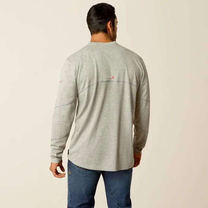 Men Workwear Ariat FR Primo Baselayer Heather Grey Men Workwear Ariat FR Primo Baselayer Heather Grey