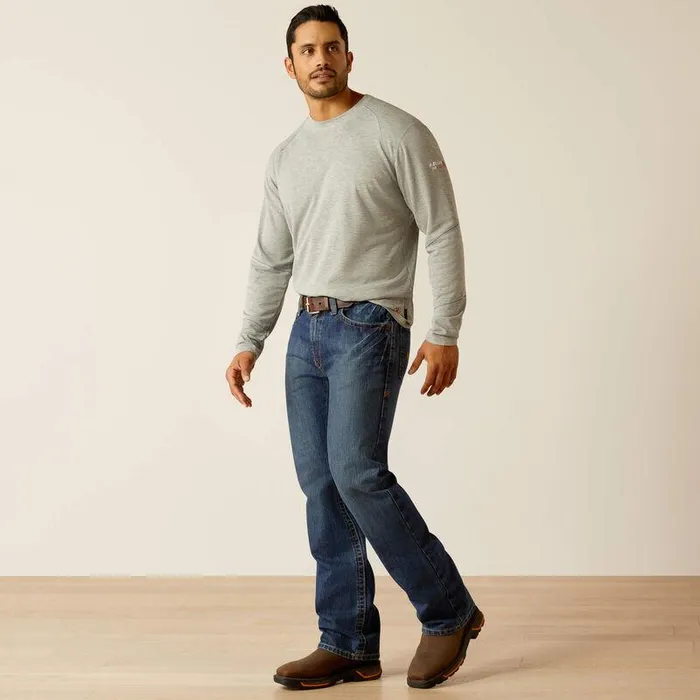 Men Workwear Ariat FR Primo Baselayer Heather Grey Men Workwear Ariat FR Primo Baselayer Heather Grey