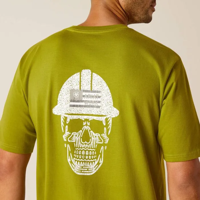 Men Workwear Ariat Rebar Cotton Strong Roughneck Graphic TShirt Going Green Men Workwear Ariat Rebar Cotton Strong Roughneck Graphic TShirt Going Green