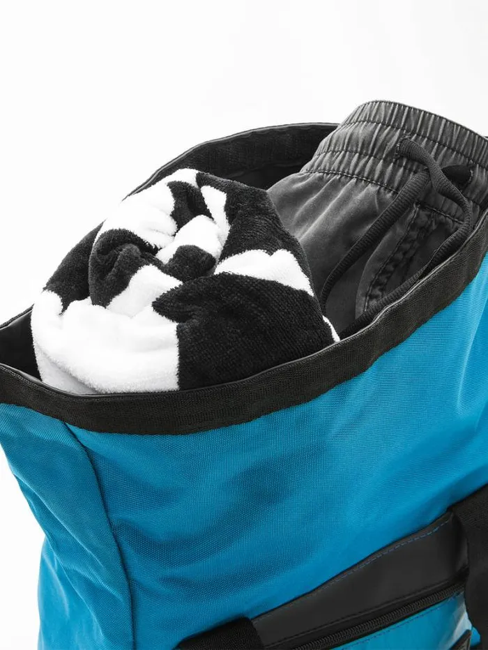 Mens Bags and Backpacks Volcom Outbound Rolltop Lunch Kit 8211 Blue