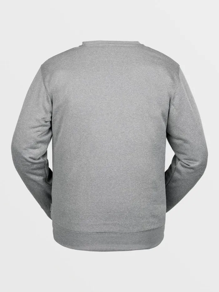 Mens Hoodies and Sweatshirts Volcom Core Hydro Crew Pullover 8211 Heather Grey