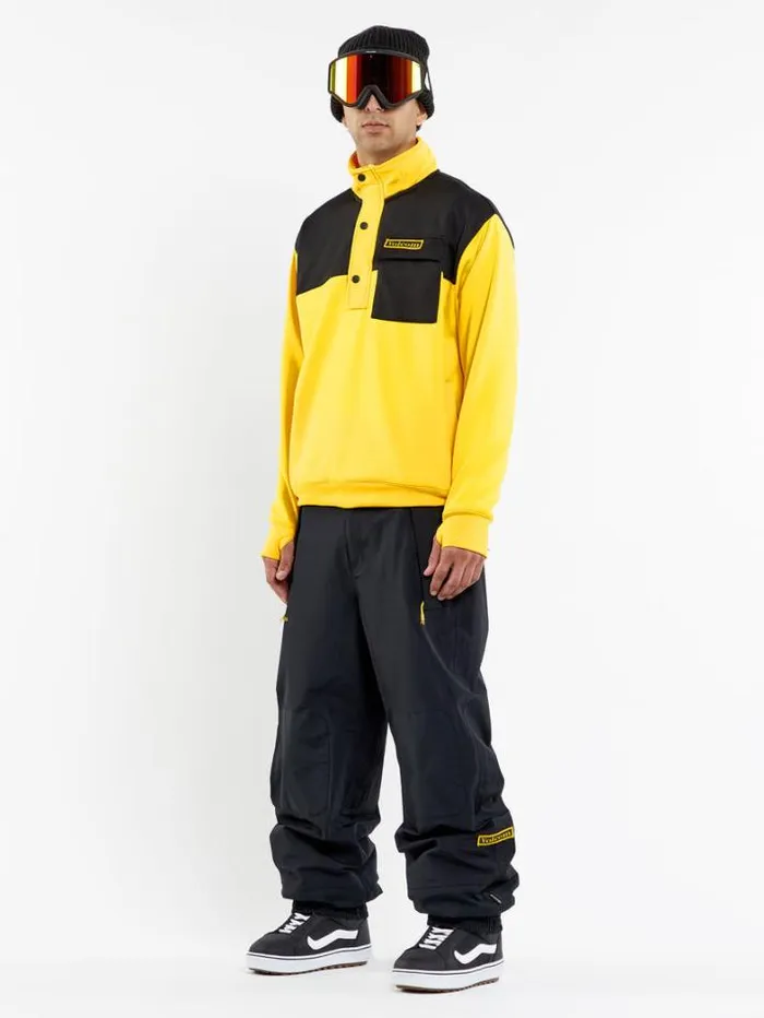 Mens Hoodies and Sweatshirts Volcom She 2 Pullover Fleece 8211 Bright Yellow