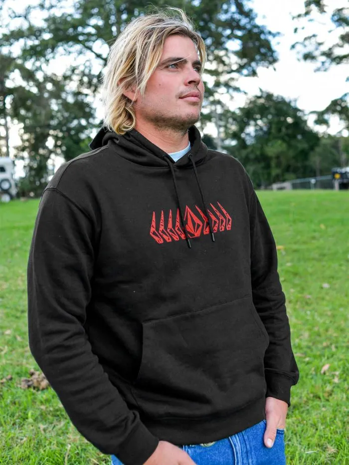Mens Hoodies Volcom Watanite Hoodie 8211 Black