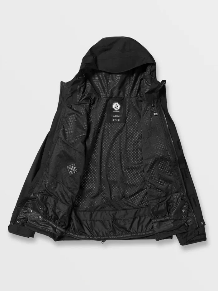 Mens Jackets Volcom Dua GoreTex Jacket 8211 Black