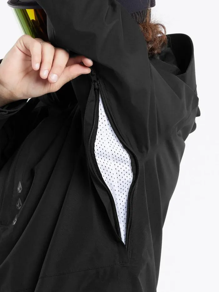 Mens Jackets Volcom Dua GoreTex Jacket 8211 Black