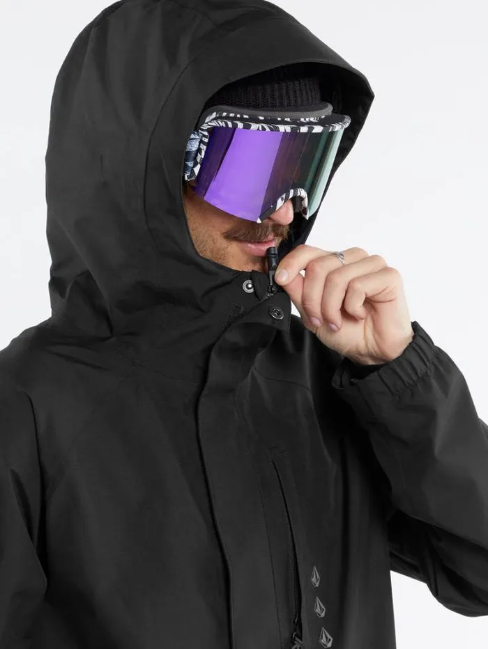 Mens Jackets Volcom Dua GoreTex Jacket 8211 Black