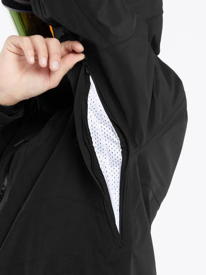 Mens Jackets Volcom L Insulated GoreTex Jacket 8211 Black