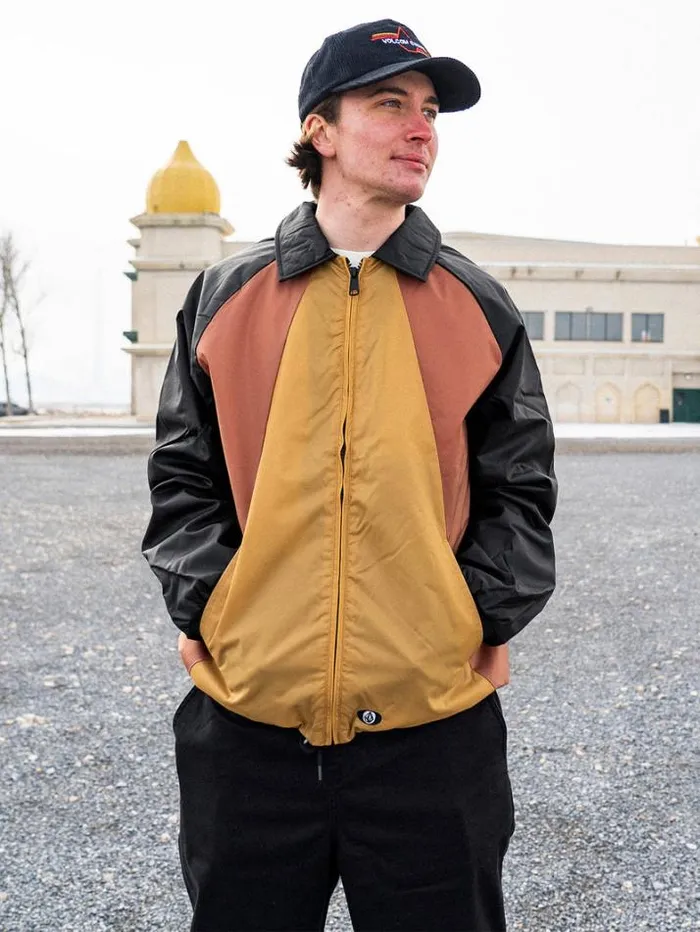 Mens Jackets Volcom Prysmer Jacket 8211 Mustard