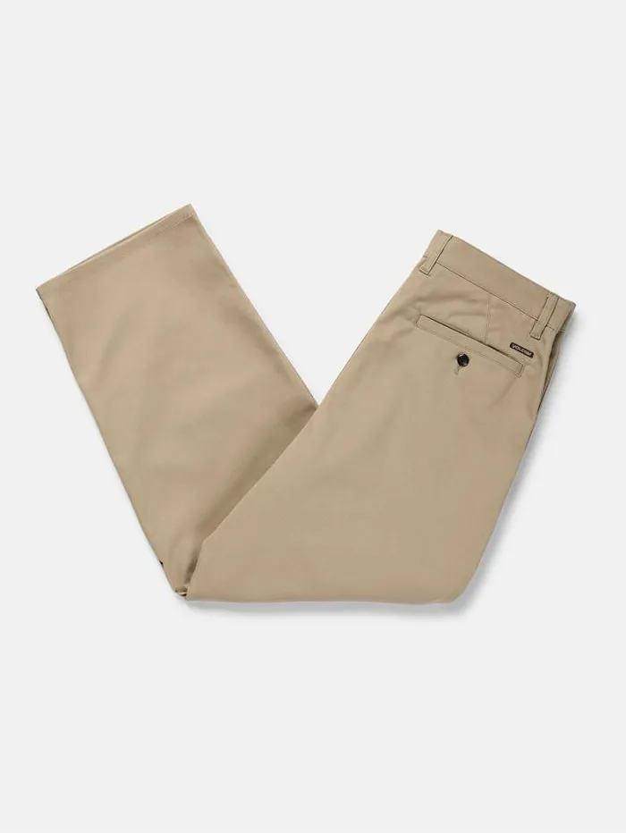 Mens Pants Volcom Billow Twill Pants 8211 Dark Khaki