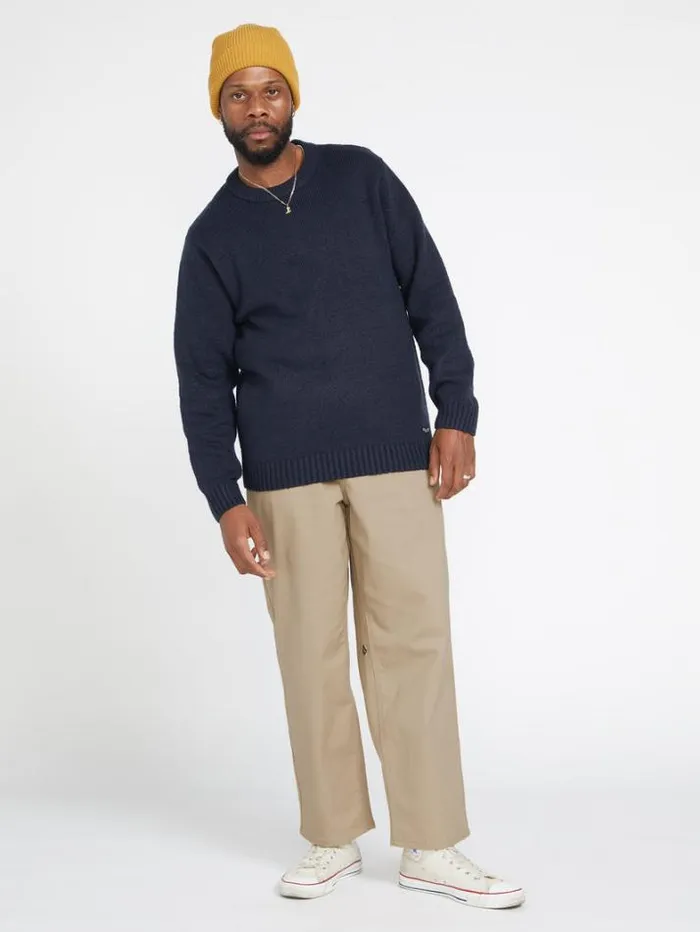 Mens Pants Volcom Billow Twill Pants 8211 Dark Khaki