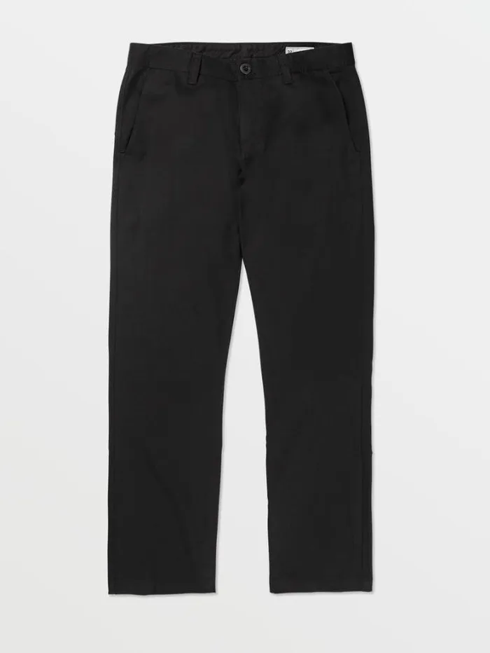 Mens Pants Volcom Frickin Regular Stretch Pants 8211 Black