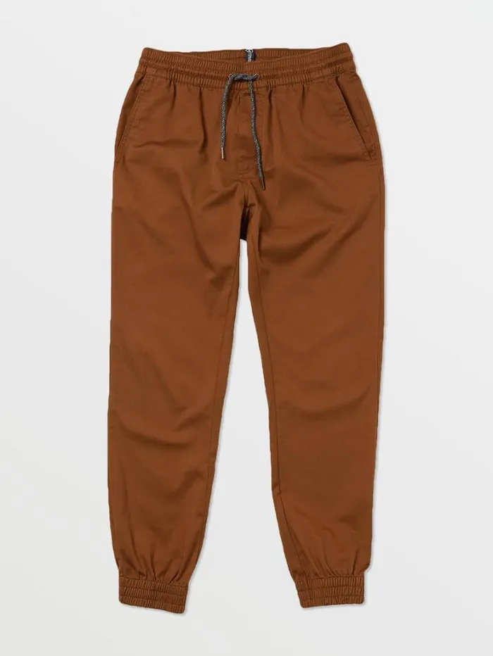 Mens Pants Volcom Frickin Slim Joggers 8211 Mud