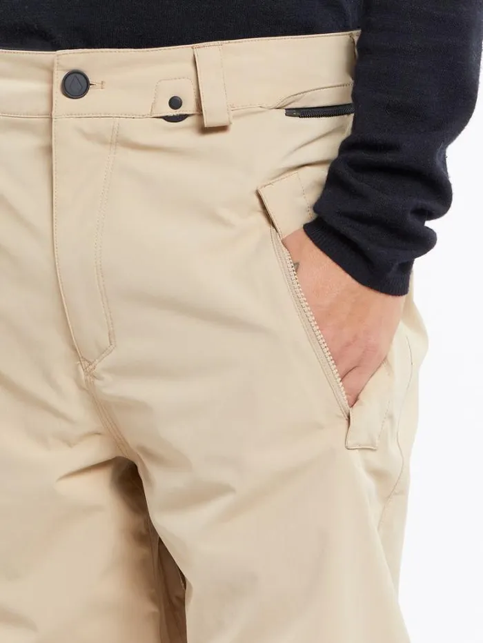 Mens Pants Volcom Longo GoreTex Pants 8211 Khakiest