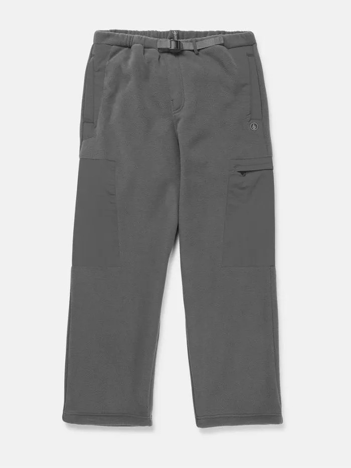 Mens Pants Volcom Storm Stone Elastic Waist Fleece Pants 8211 Storm Cloud