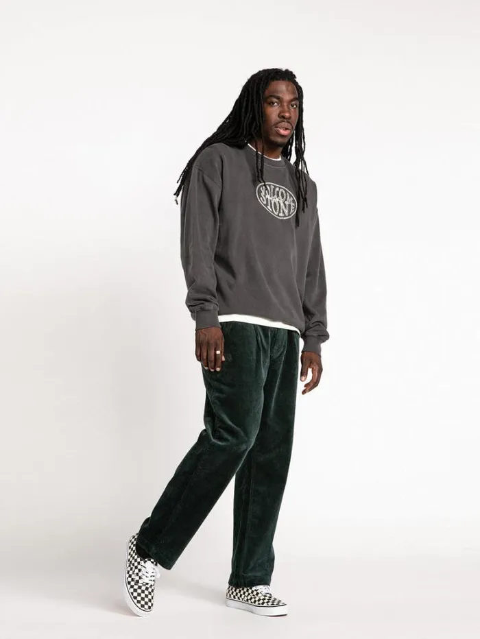 Mens Pants Volcom Tapered Corduroy Pants 8211 Cedar Green