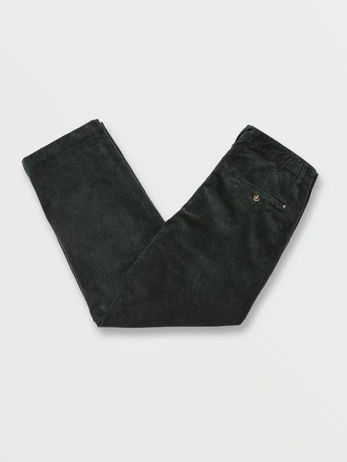 Mens Pants Volcom Tapered Corduroy Pants 8211 Cedar Green