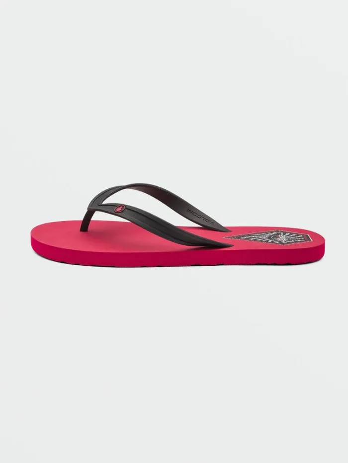 Mens Sandals Volcom Rocker 2 Sandals 8211 Ribbon Red