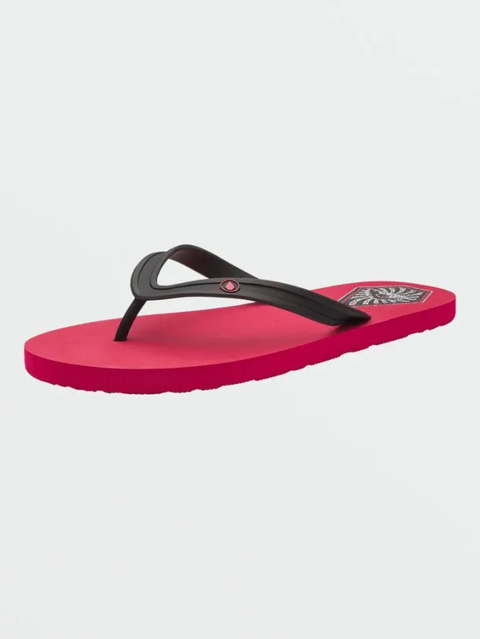 Mens Sandals Volcom Rocker 2 Sandals 8211 Ribbon Red