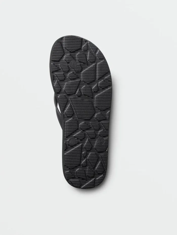 Mens Sandals Volcom Rocker 2 Sandals 8211 Stoney Black