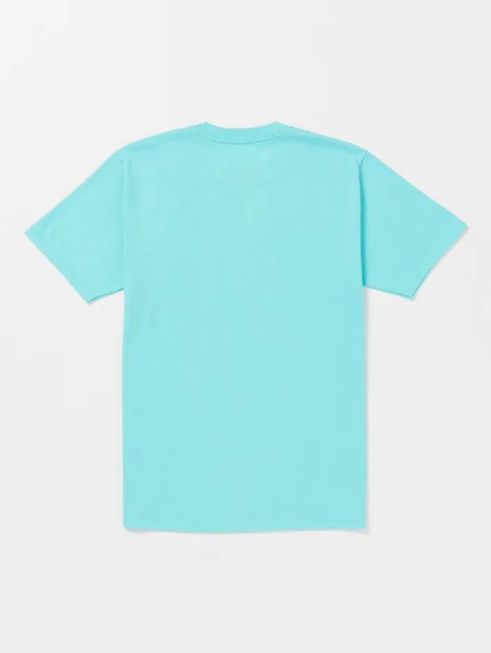 Mens TShirts and Tanks Volcom Neweuro Short Sleeve Tee 8211 Neon Blue