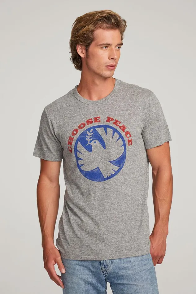Mens Tops Chaser Brand Choose Peace