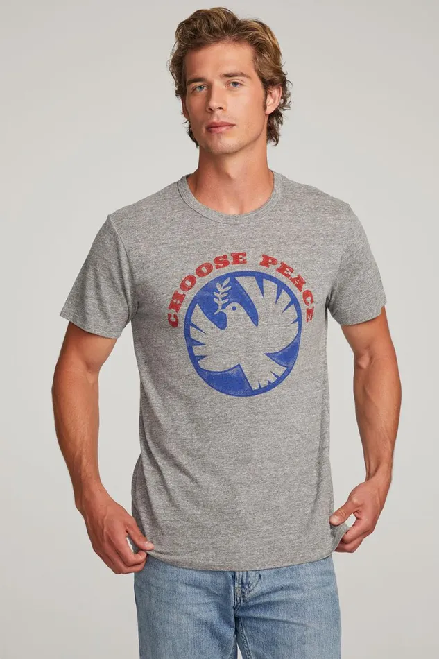 Mens Tops Chaser Brand Choose Peace