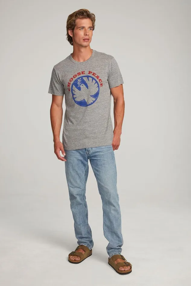 Mens Tops Chaser Brand Choose Peace