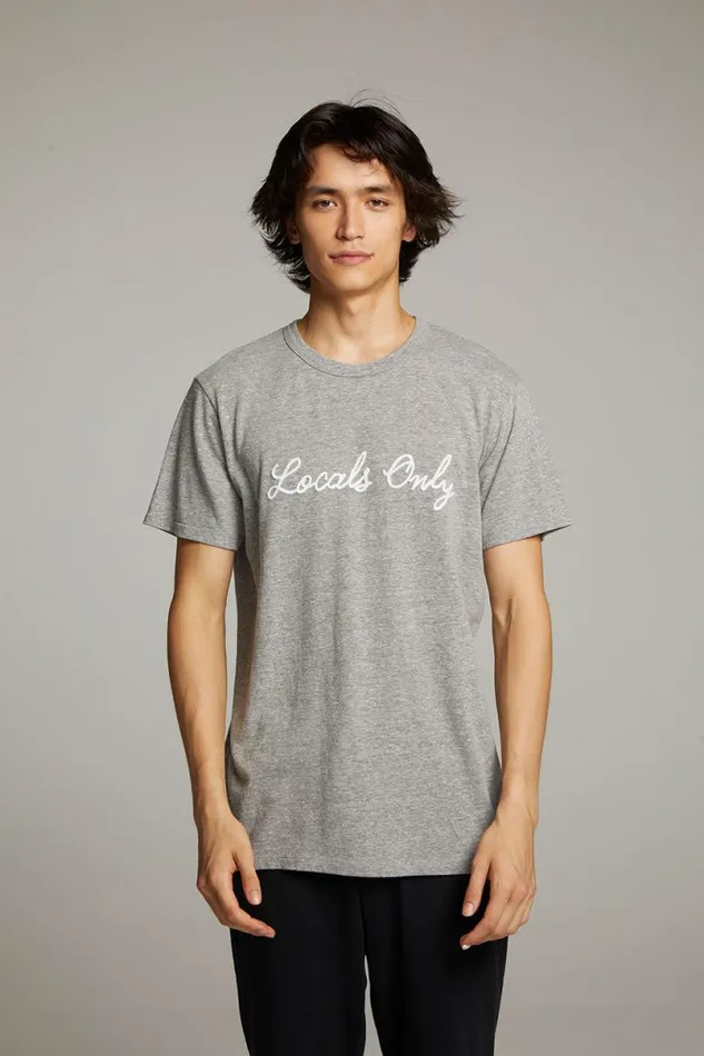 Mens Tops Chaser Brand Locals Only Crew Neck Tee