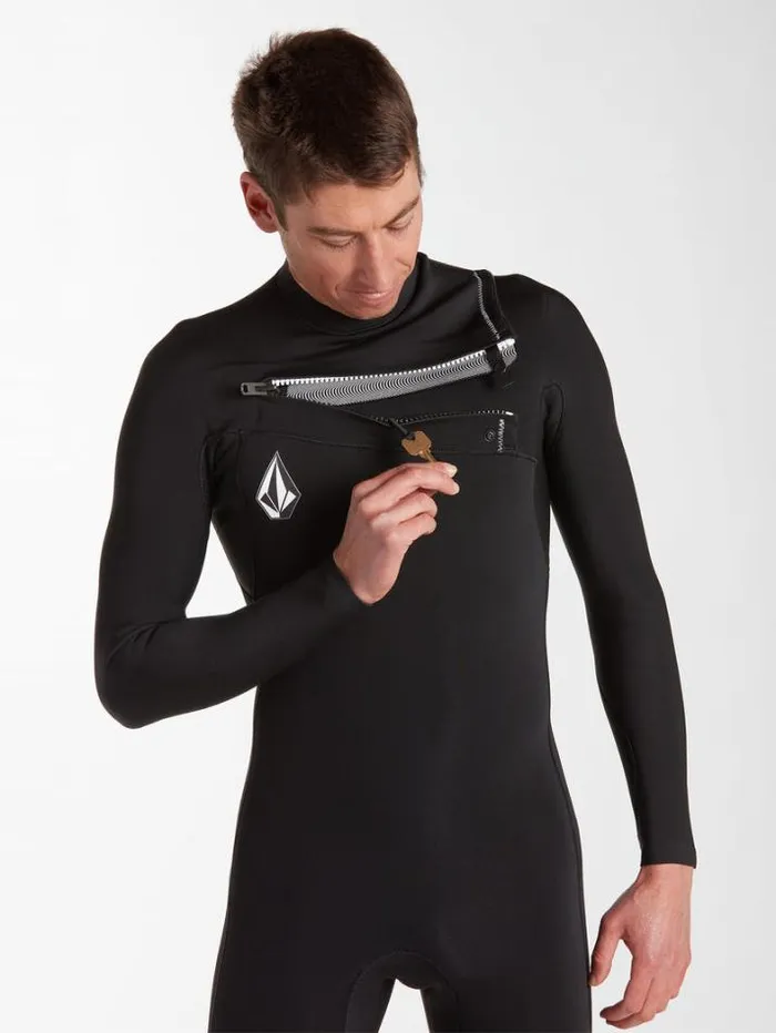 Mens Wetsuits Volcom Modulator 22mm Long Sleeve Springsuit 8211 Black