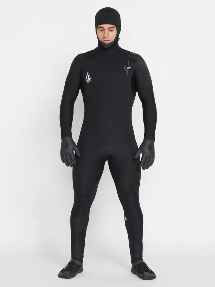 Mens Wetsuits Volcom Modulator 543mm Hood Chestzip Fullsuit 8211 Black