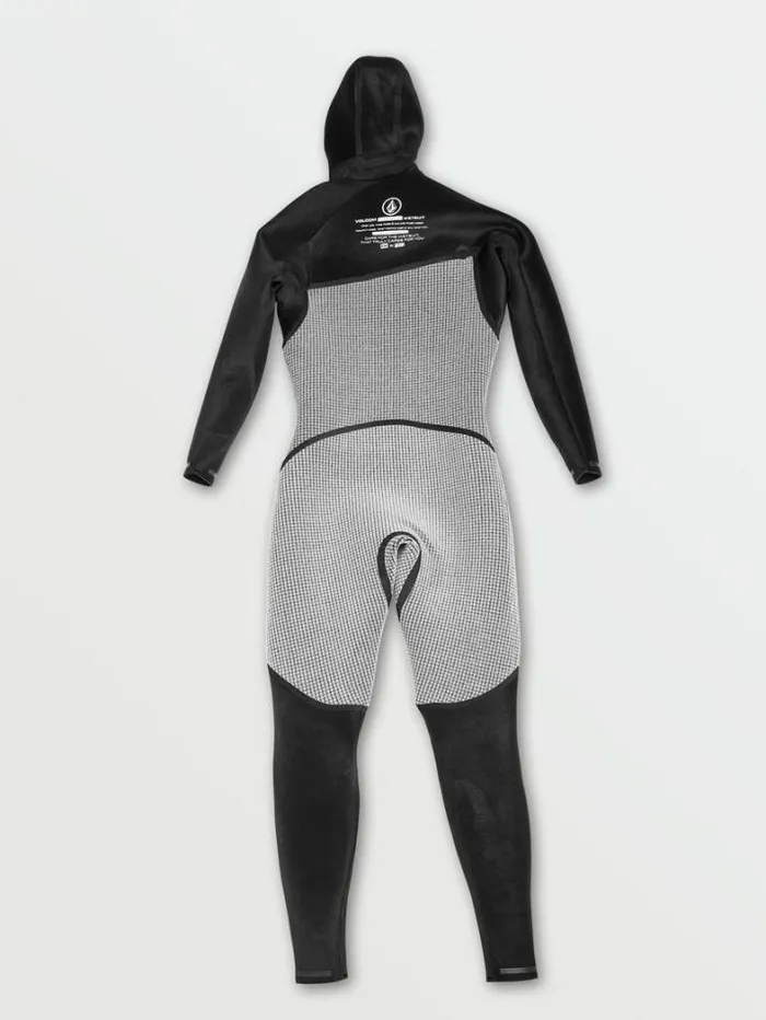 Mens Wetsuits Volcom Modulator 543mm Hood Chestzip Fullsuit 8211 Black