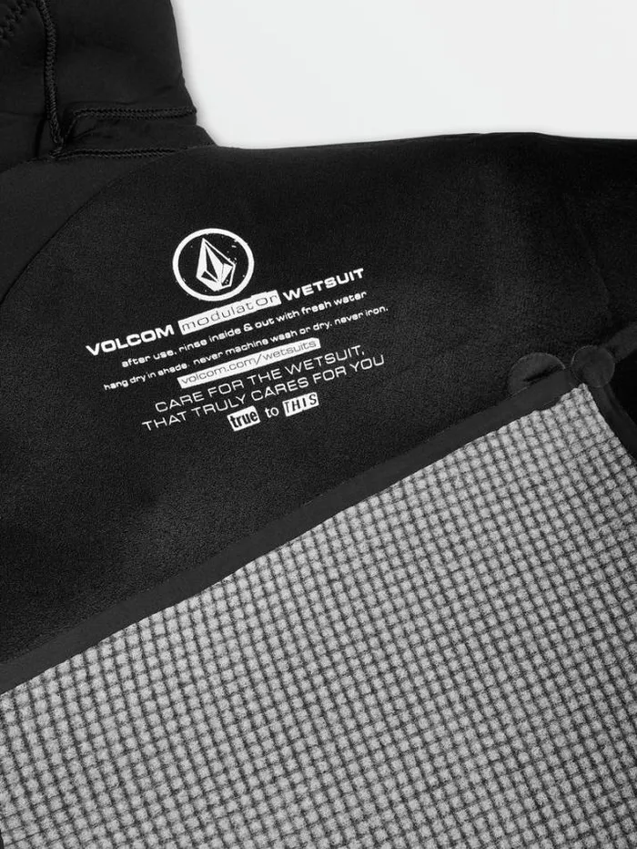 Mens Wetsuits Volcom Modulator 543mm Hood Chestzip Fullsuit 8211 Black