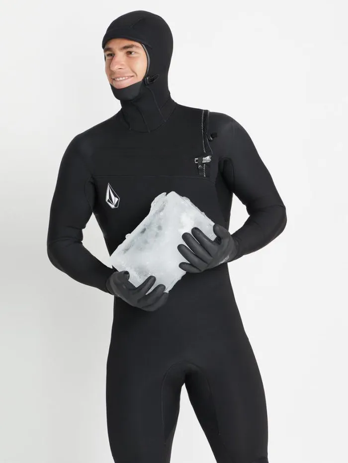 Mens Wetsuits Volcom Modulator 543mm Hood Chestzip Fullsuit 8211 Black
