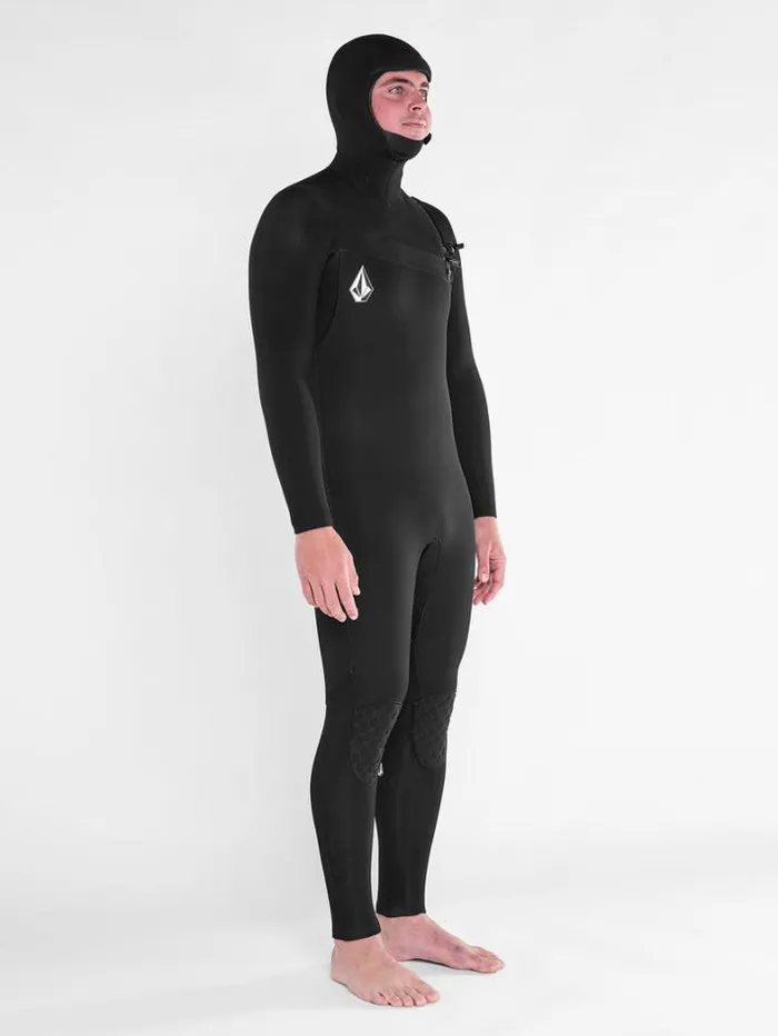Mens Wetsuits Volcom Modulator 543mm Hood Chestzip Fullsuit 8211 Black
