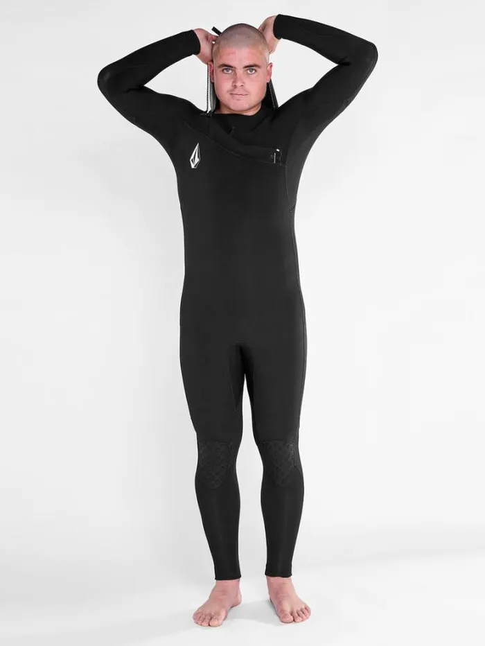 Mens Wetsuits Volcom Modulator 543mm Hood Chestzip Fullsuit 8211 Black