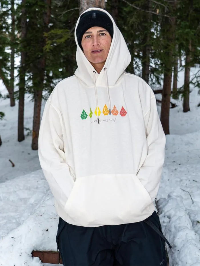 MensWomens Hoodies and Sweatshirts Volcom Melancon Hoodie 8211 Moonbeam