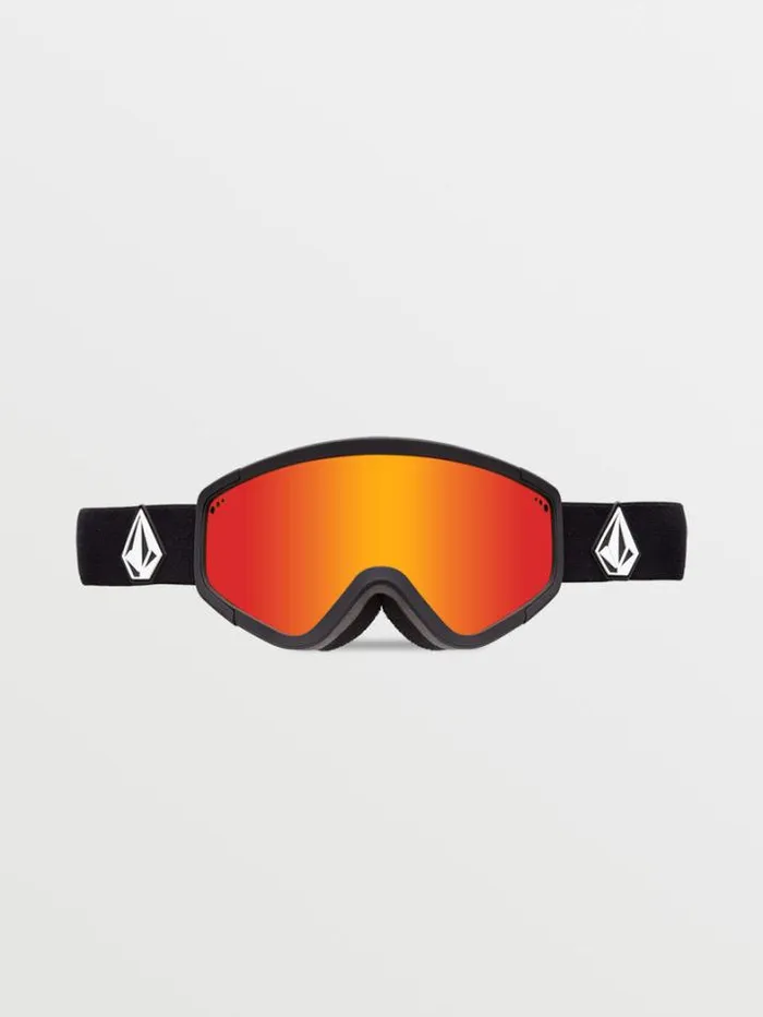 MensWomensKids Accessories Volcom Attunga Goggle 8211 Matte Black Red ChromeBL
