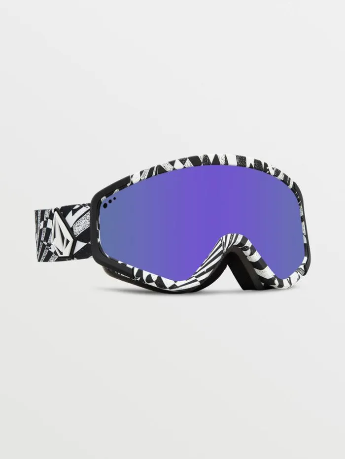 MensWomensKids Accessories Volcom Attunga Goggle 8211 Op Art Purple ChromeBL